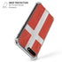 Denmark Flag Distressed iPhone 7/8 Plus Clear Case